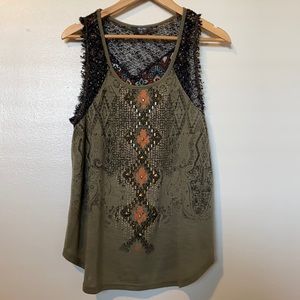 Miss Me Olive Tank Top